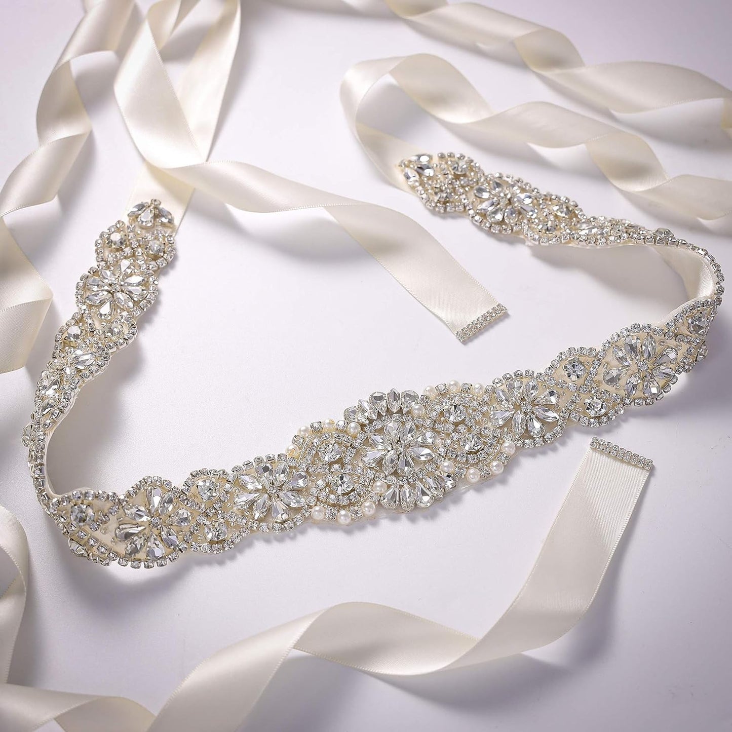 Bridal Belt for Women Dress,Wedding Dress Belt for Bride Crystal Rhinestone Sash Wedding Belt