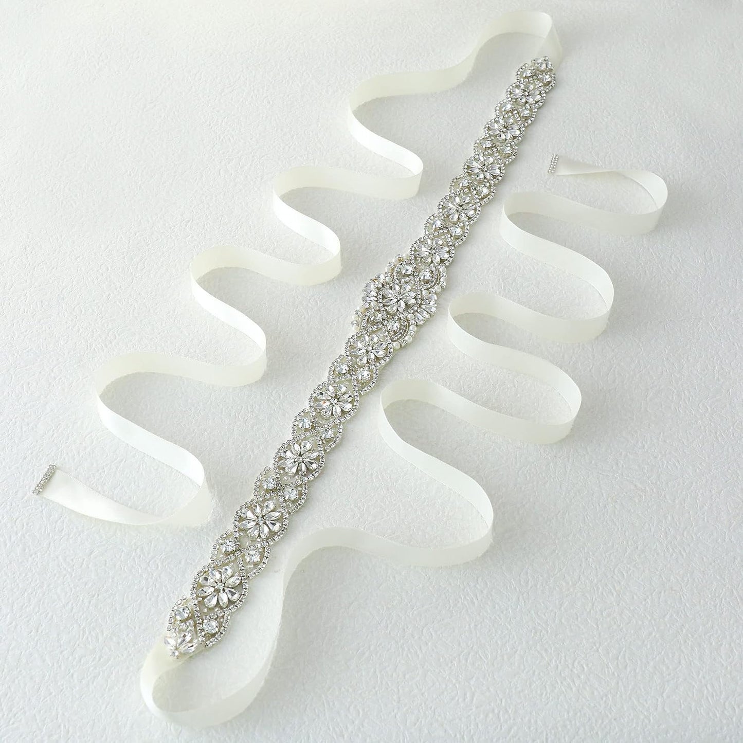 Bridal Belt for Women Dress,Wedding Dress Belt for Bride Crystal Rhinestone Sash Wedding Belt