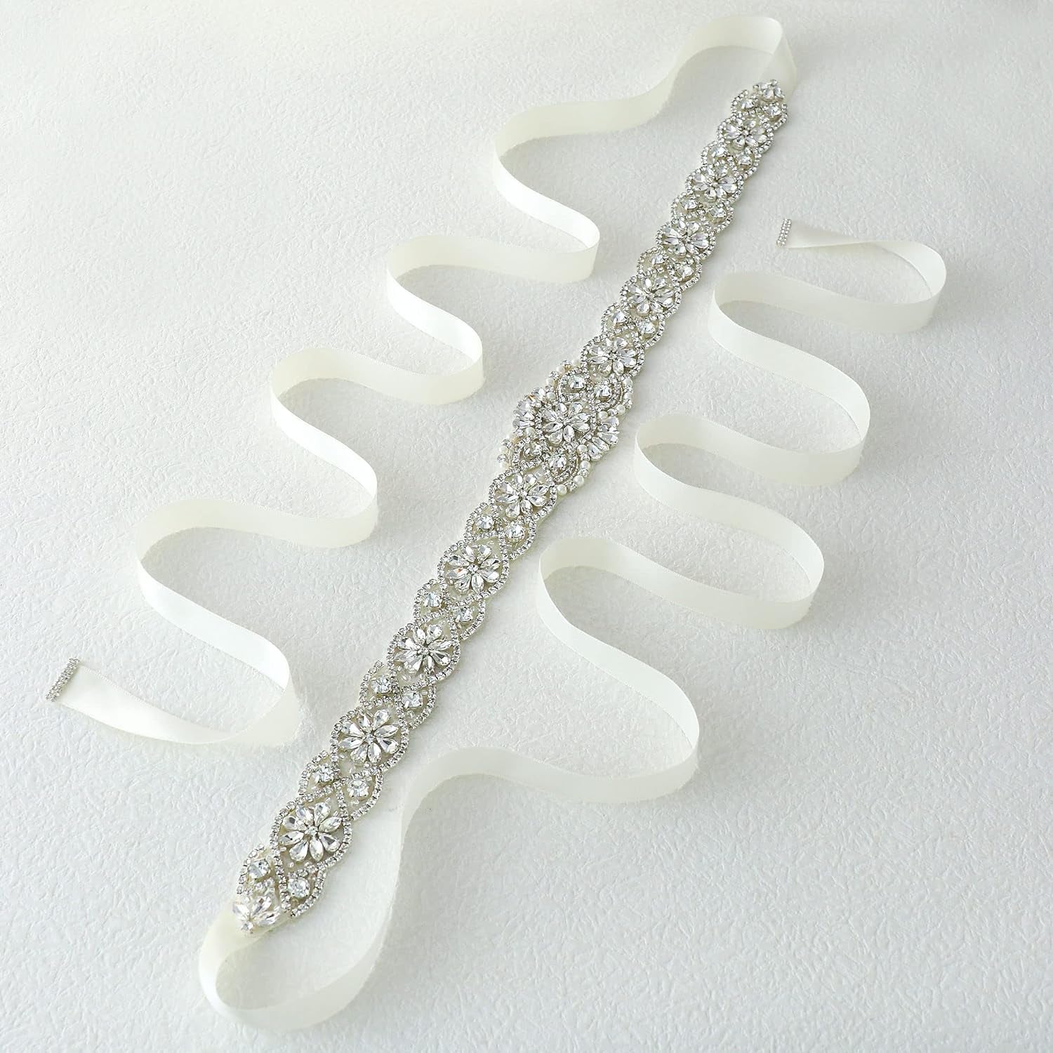 Bridal Belt for Women Dress,Wedding Dress Belt for Bride Crystal Rhinestone Sash Wedding Belt